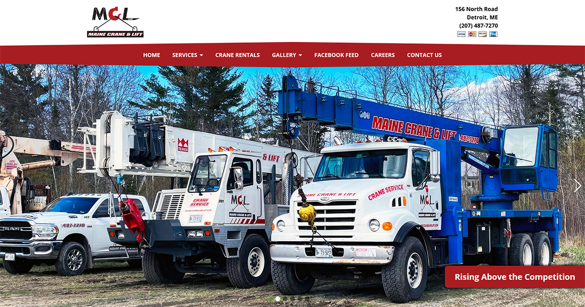 Maine Crane & Lift, LLC Crane Repairs, Crane Service, Crane